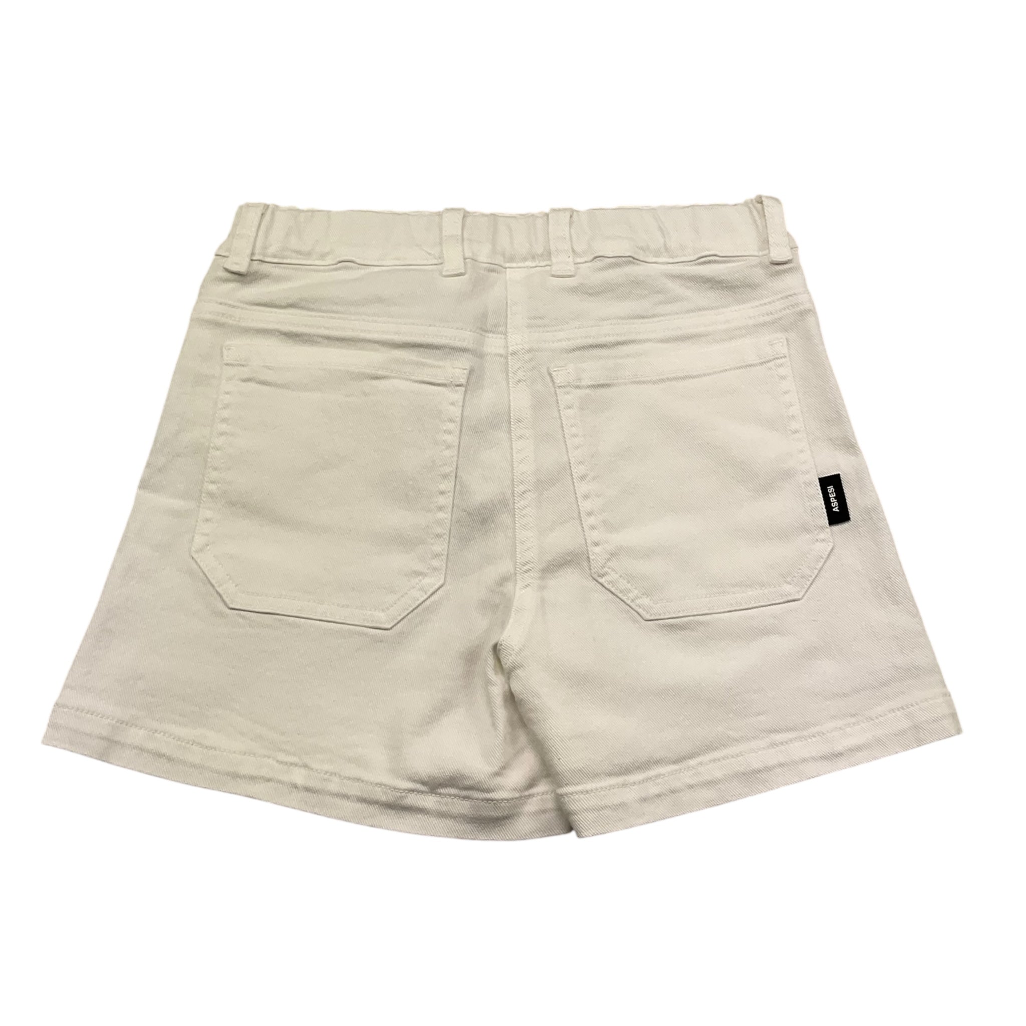 Aspesi Bermuda Tinta Unita con Girovita Reglabile per Bambino S25022PSC6060 BIANCO ASPESI 