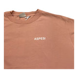 Aspesi T-Shirt Girocollo Tinta Unita con Logo per Bambina S25029TSM7038 ROSA ASPESI 