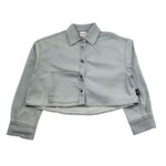 Aspesi Camicia Manica Lunga Tinta Unita per Bambina S25034CLJ0037 AZZURRO ASPESI 