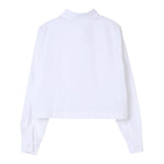 Aspesi Camicia Tinta Unita per Bambina S25035CLC0068 BIANCO ASPESI 