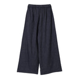 Aspesi Pantalone Modello A Palazzo con Fantasia A Righe per Bambina S25075PLN1007 BLU ASPESI 