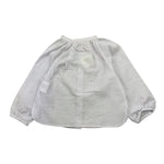 Babe & Tess Camicia Tinta Unita con Fantasia A Righe per Neonata 03518037N BIANCO BABE & TESS 