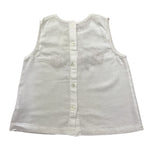 Babe & Tess Canotta Tinta Unita con Fantasia Fiori per Bambina 26518013 BIANCO BABE & TESS 