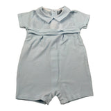 Babidu Pagliaccetto Mezza Manica Tinta Unita per Neonato 13371 AZZURRO BABIDU 