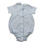 Babidu Pagliaccetto Mezza Manica Tinta Unita per Neonato 31330 AZZURRO BABIDU 