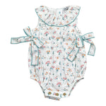 Babidu Pagliaccetto Tinta Unita con Stampa per Neonata 31408 BIANCO BABIDU 