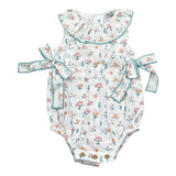 Babidu Pagliaccetto Tinta Unita con Stampa per Neonata 31408 BIANCO BABIDU 