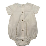 Babidu Pagliaccetto Tinta Unita Mezza Manica per Neonata 34402 BEIGE BABIDU 