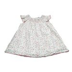 Babidu Abito Tinta Unita con Stampa per Neonata 90406 BIANCO BABIDU 