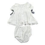 Babidu Completo 2 Pezzi Camicia-Coulotte Tinta Unita per Neonata 92495 BIANCO BABIDU 