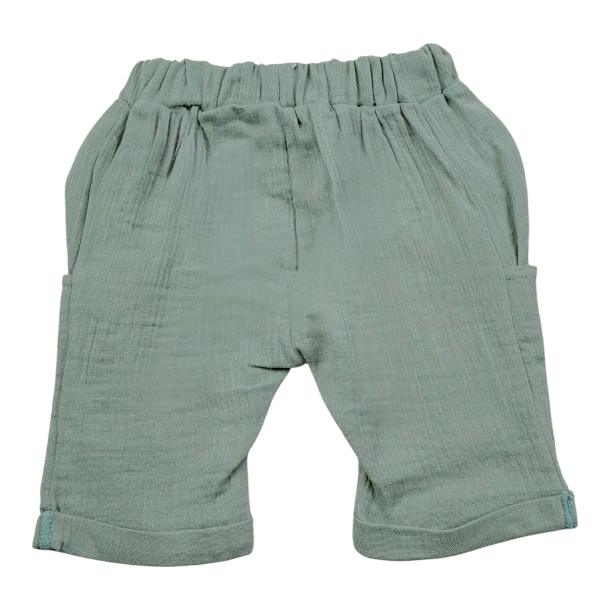 Babyvip Pantalone Tinta Unita con Elastico In Vita per Neonato PANTTT VERDE BABYVIP 