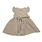 Babyvip Abito Tinta Unita con Cintura per Neonata T1327 SABBIA BABYVIP 