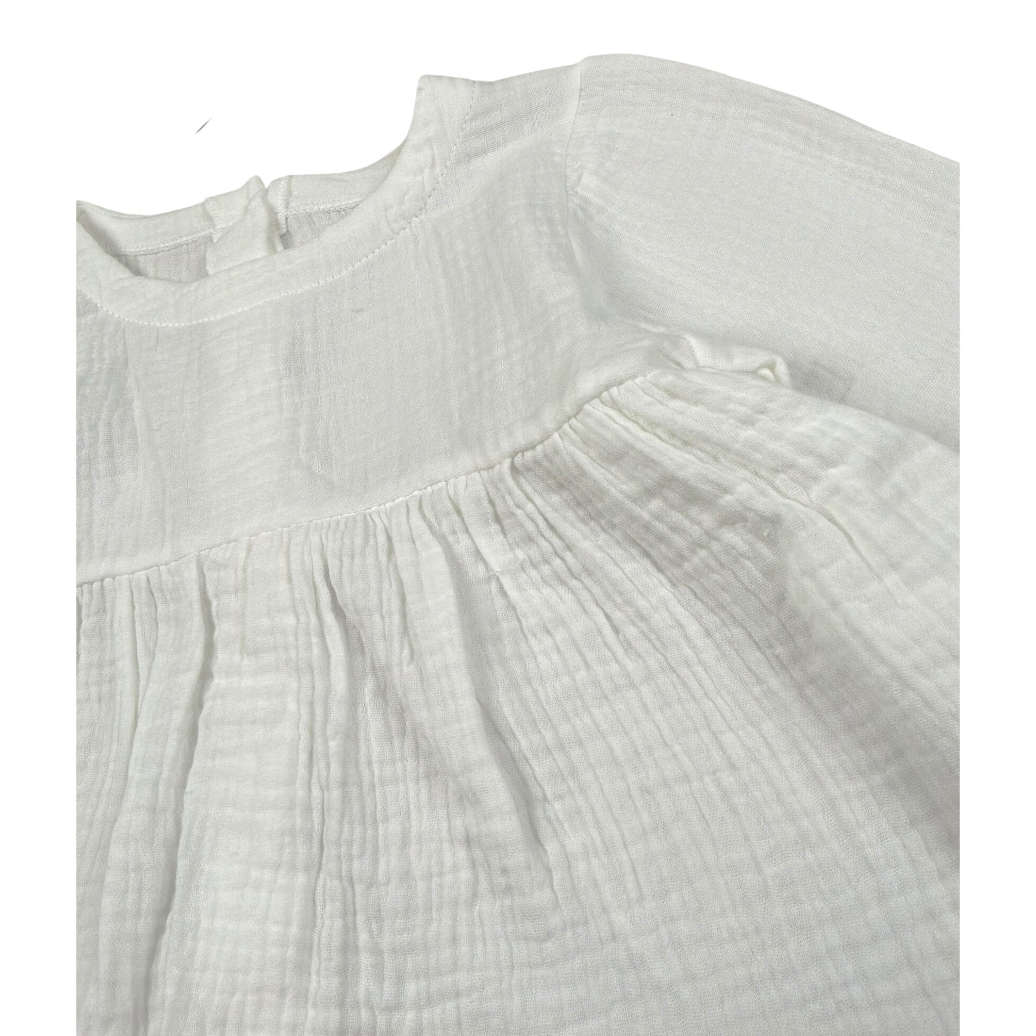 Babyvip Camicia Tinta Unita con Bottoni per Neonata T1353 BIANCO BABYVIP 