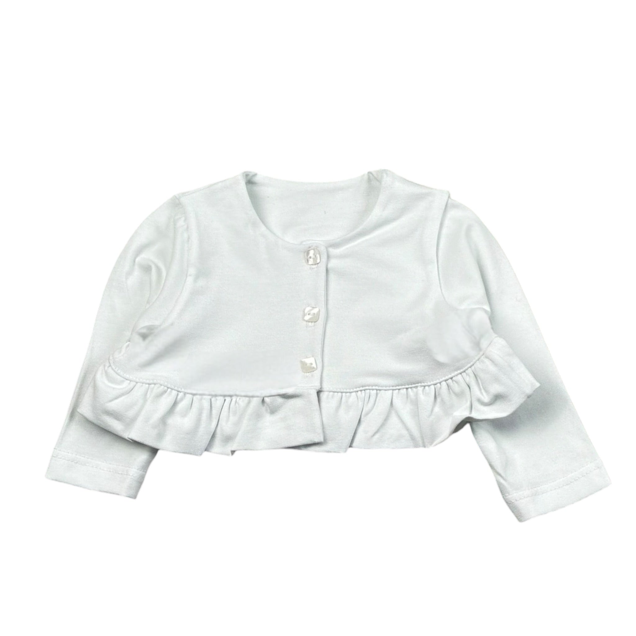 Babyvip Coprispalle Tinta Unita con Bottoni per Neonata T7852 BIANCO BABYVIP 