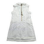 Balmain Abito Giromanica Tinta Unita con Applicazioni per Bambina BS1C12 BIANCO BALMAIN 