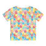 Balmain T-Shirt Girocollo Tinta Unita con Stampa per Neonata BW8621 BIANCO BALMAIN 