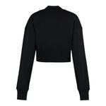 Balmain Felpa Chiusa Mezzo Collo Tinta Unita con Logo per Bambina FHFHF NERO BALMAIN 