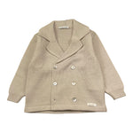 Barcellino Cardigan In Filo Tinta Unita per Neonato 115913 BEIGE BARCELLINO 