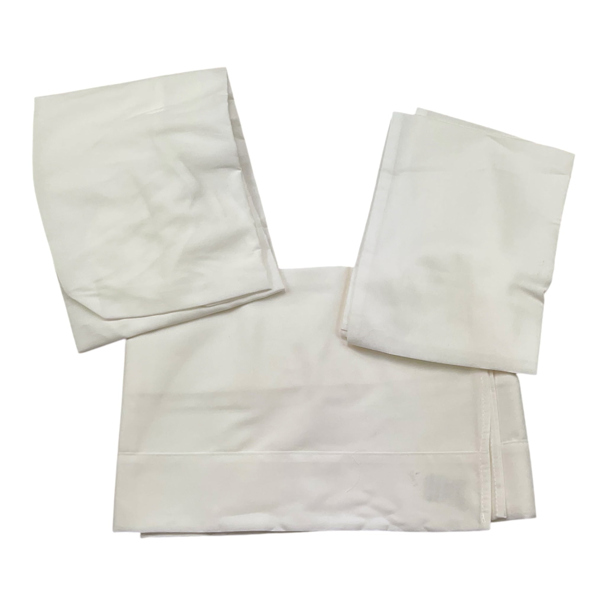 Barcellino Set Lenzuola 3 Pezzi Tinta Unita con Stampa per Neonata BO11733 BIANCO BARCELLINO 