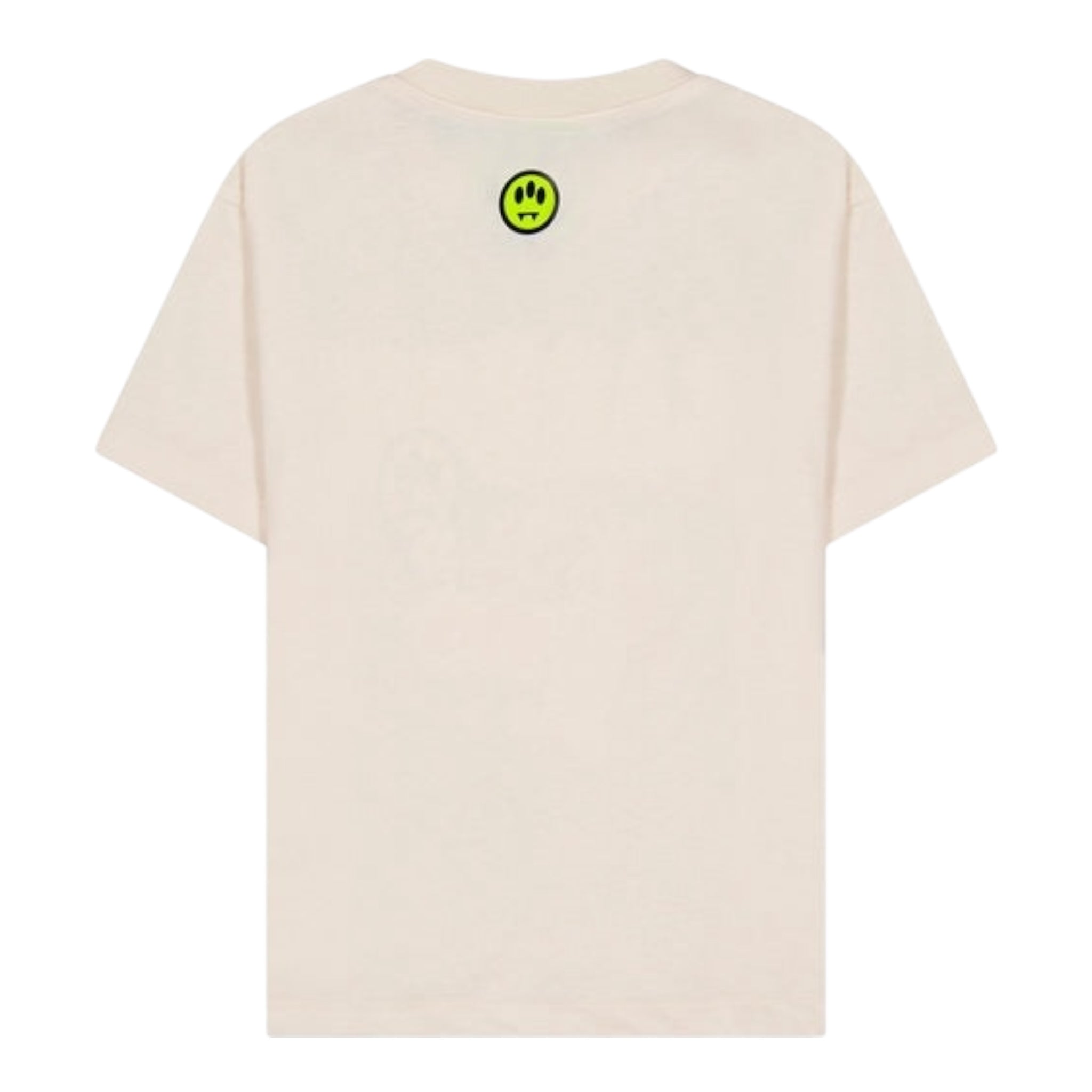 Barrow Kids T-Shirt Girocollo Tinta Unita con Stampa per Bambino S5BKJUTH065 PANNA BARROW KIDS 