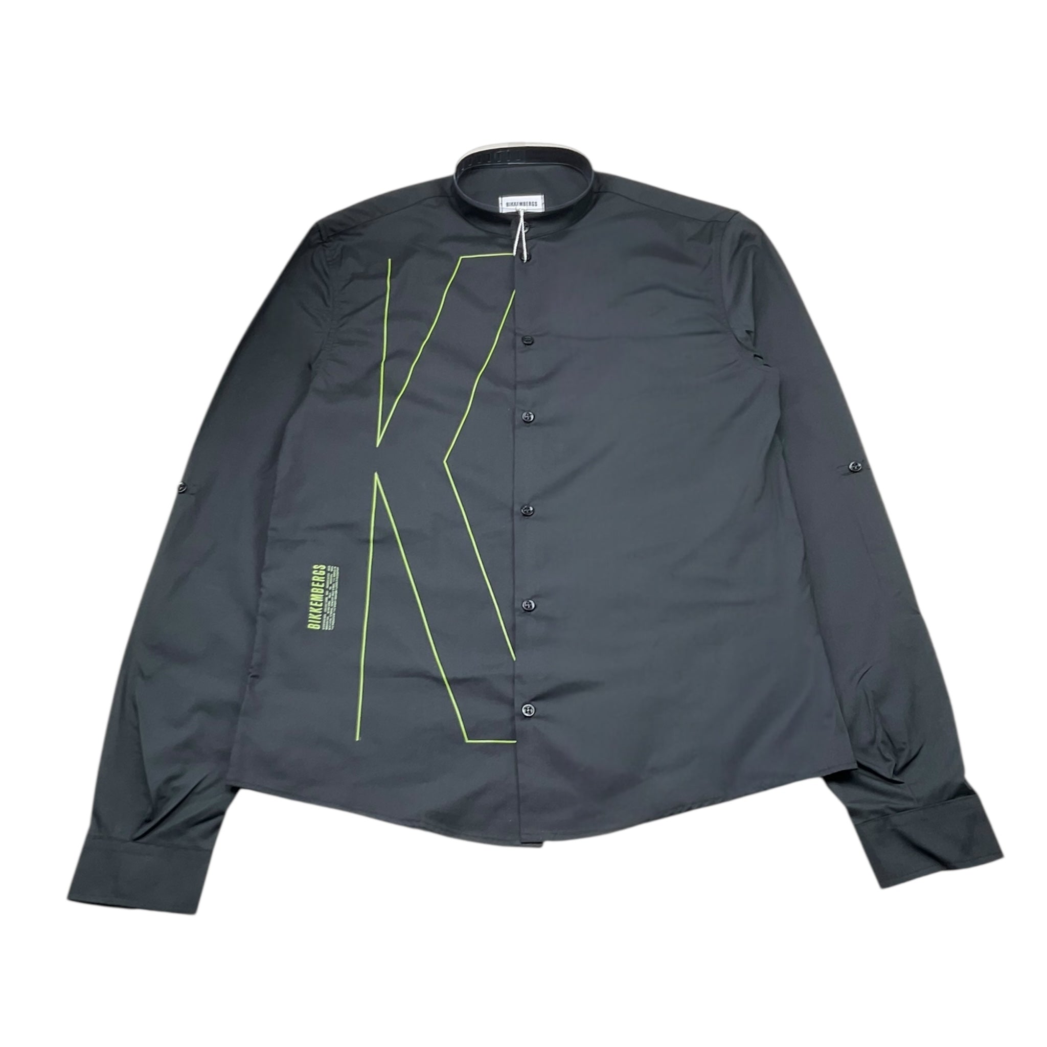 Bikkembergs Camicia Tinta Unita con Stampa per Bambino BK3162 NERO BiKKEMBERGS 