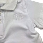 Bikkembergs Polo Tinta Unita Mezza Manica per Neonato BK3448 BIANCO BiKKEMBERGS 