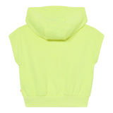 Billieblush Felpa Smanicata Tinta Unita con Cappuccio per Bambina U20846 GIALLO FLUO BillIEBLUSH 