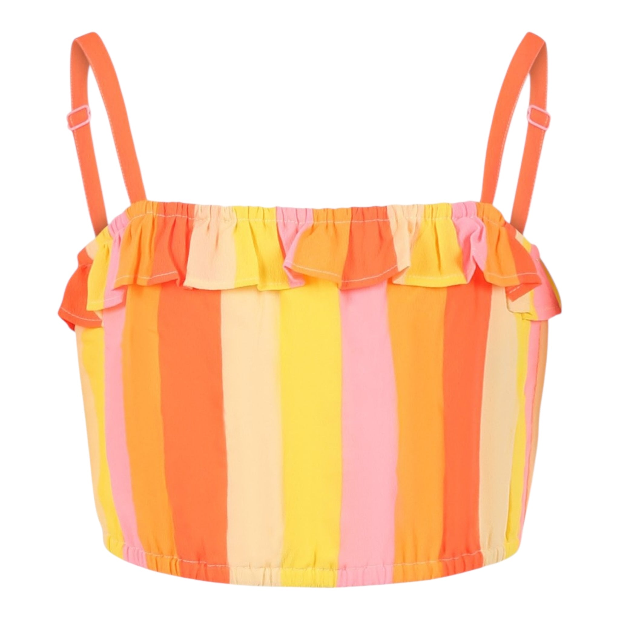 Billieblush Top Multicolor con Frange per Neonata U20943 ARANCIONE BillIEBLUSH 