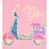 Billieblush T-Shirt Tinta Unita con Stampa Paillettes per Bambina U20950XJ ROSA BillIEBLUSH 