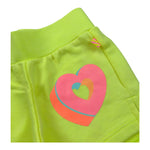 Billieblush Short Tinta Unita con Stampa per Bambina U21044X GIALLO FLUO BillIEBLUSH 