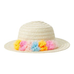Billieblush Cappello In Paglia Tinta Unita con Applicazioni per Bambina U21112 BEIGE BillIEBLUSH 