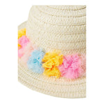 Billieblush Cappello In Paglia Tinta Unita con Applicazioni per Bambina U21112 BEIGE BillIEBLUSH 