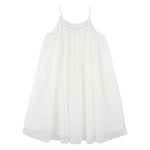 Billieblush Abito Tinta Unita A Bretelline con Tulle per Bambina U21131 BIANCO BillIEBLUSH 