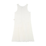 Billieblush Abito Tinta Unita con Fiori Giromanica per Bambina U21132J BIANCO BillIEBLUSH 