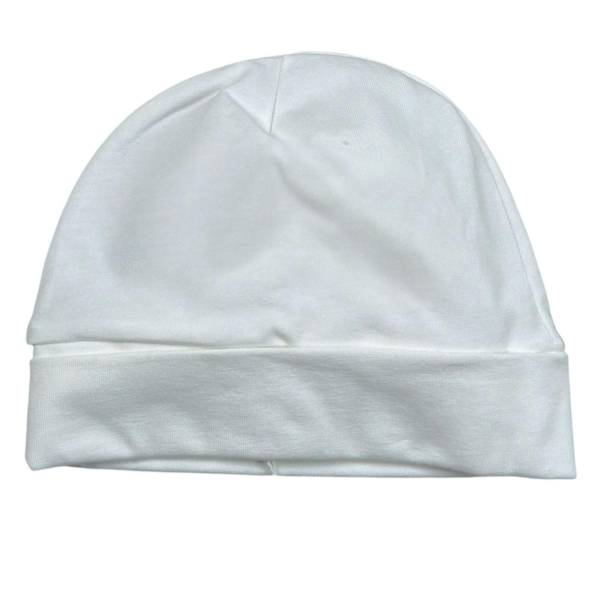 Bimbalo' Cappello tinta unita con Ricami Bianco per Neonata CAL11P BIANCO BIMBALO' 