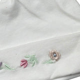 Lalalu' Cappello tinta unita con Ricami Bianco per Neonata CAL12P BIANCO LALALU' 