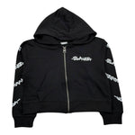 Blauer Felpa con Zip E Cappuccio Tinta Unita con Stampe per Bambina 25SBLGF02547 NERO BLAUER 