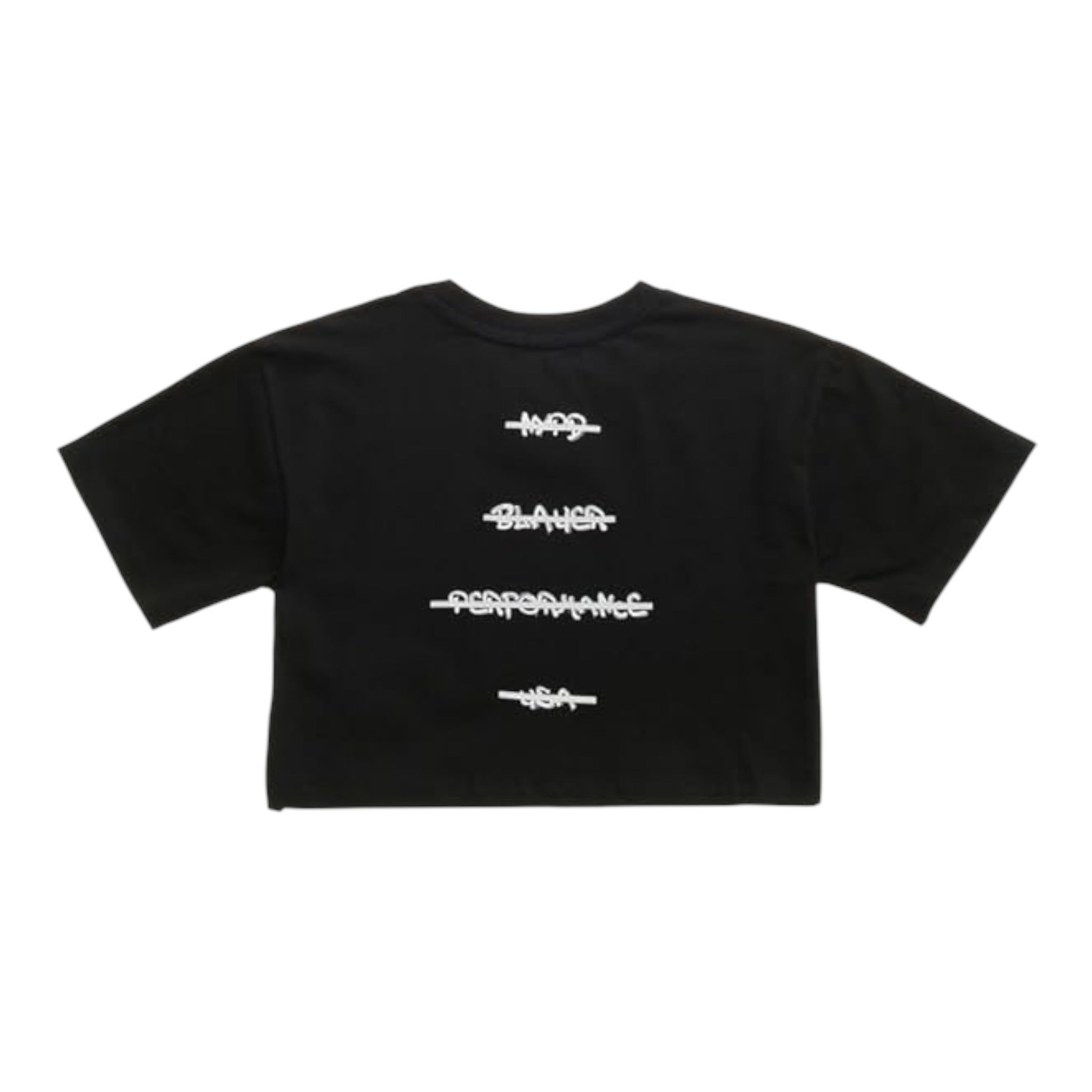 Blauer T-Shirt Girocollo Tinta Unita con Stampa per Neonata 25SBLGH02550XN NERO BLAUER 