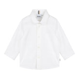 Boss Camicia Manica Lunga Tinta Unita per Neonato J51087 BIANCO BOSS 