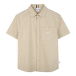 Boss Camicia Mezza Manica Tinta Unita per Bambino J52008 BEIGE BOSS 