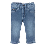 Boss Jeans Tinta Unita con Girovita Regolabile per Neonato J52081 BLU BOSS 