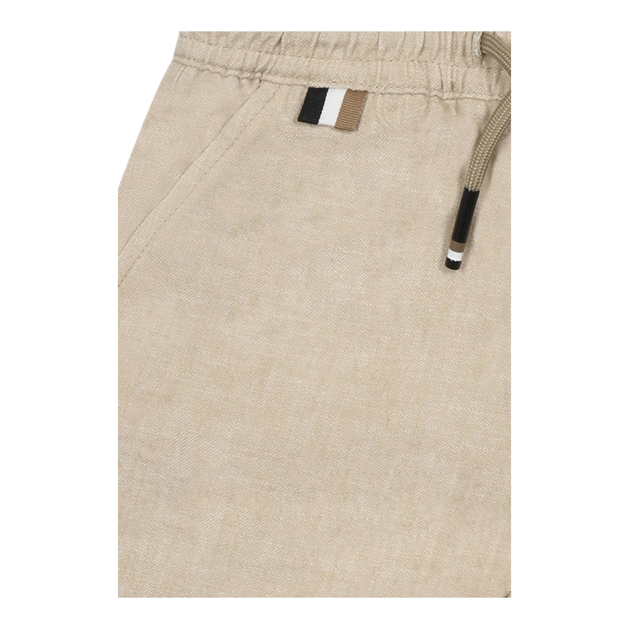 Boss Bermuda Tinta Unita con Elastico In Vita per Neonato J520822 BEIGE BOSS 