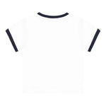 Boss T-Shirt Girocollo Tinta Unita con Logo per Neonato J52104 BIANCO BOSS 
