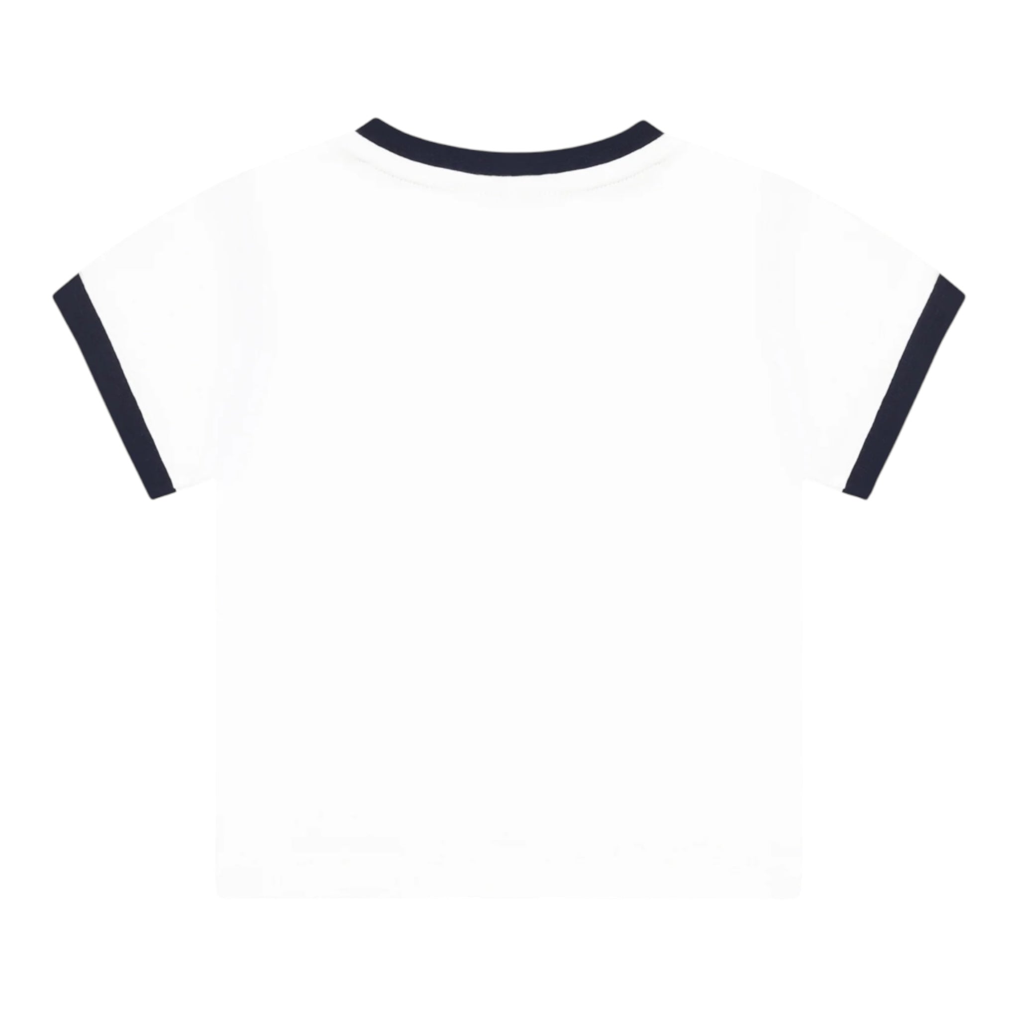 Boss T-Shirt Girocollo Tinta Unita con Logo per Neonato J52104 BIANCO BOSS 