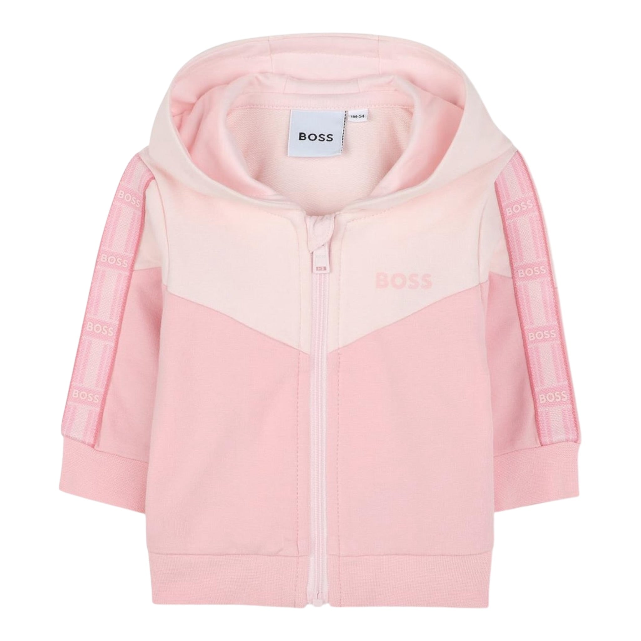 Boss Completo 3 Pezzi Felpa-Pantalone-T-Shirt per Neonata J52190 ROSA BOSS 