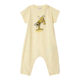 Burberry Pagliaccetto Girocollo Tinta Unita con Stampa per Neonato 8104524 PAGLIA BURBERRY 