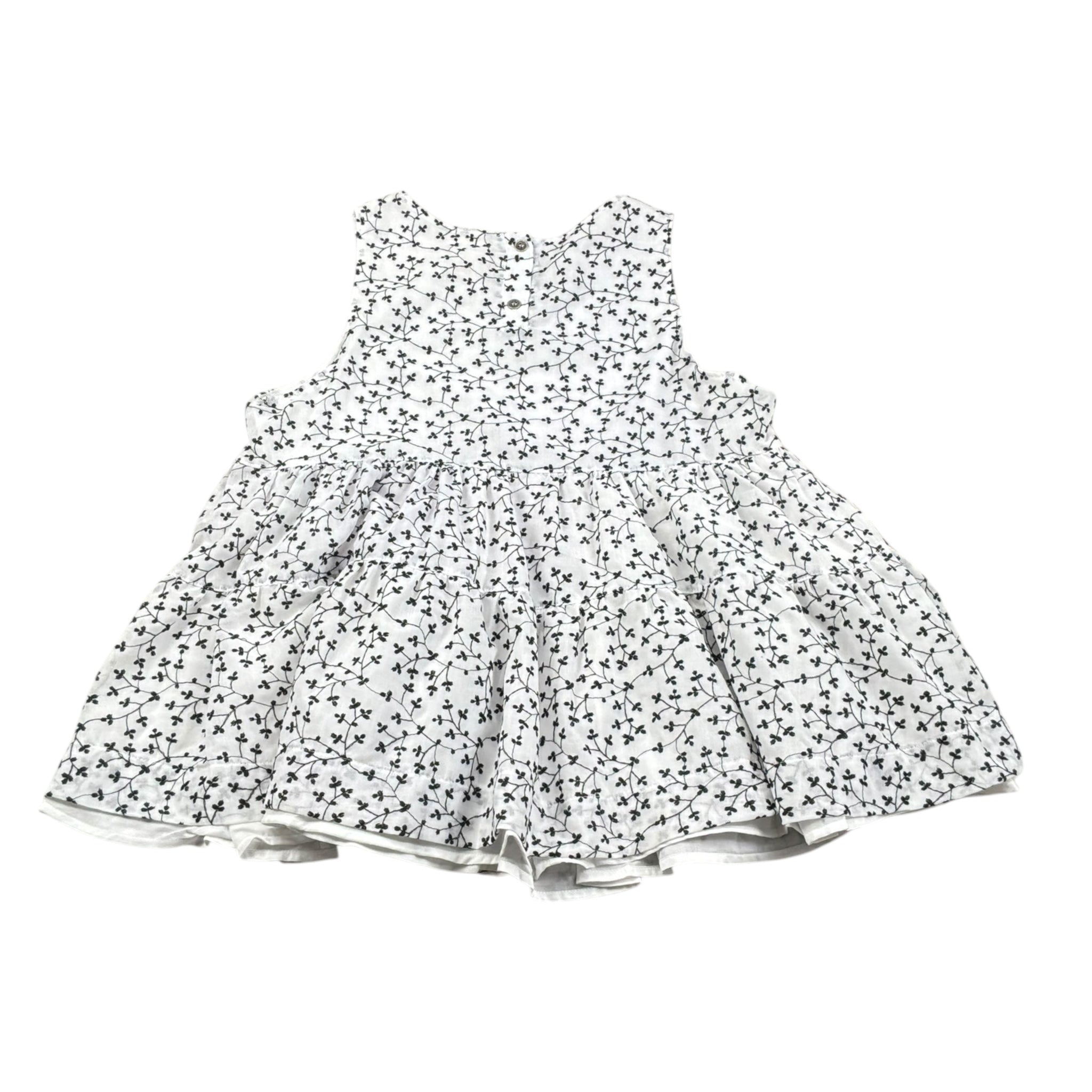 Caffe' D'Orzo Top Tinta Unita con Fantasia per Bambina ZW5A42M0063 BIANCO CAFFE' D'ORZO 
