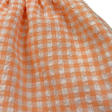 Caffe' D'Orzo Top Tinta Unita Giromanica con Fantasia A Quadri per Bambina ZW5A62J ARANCIONE CAFFE' D'ORZO 