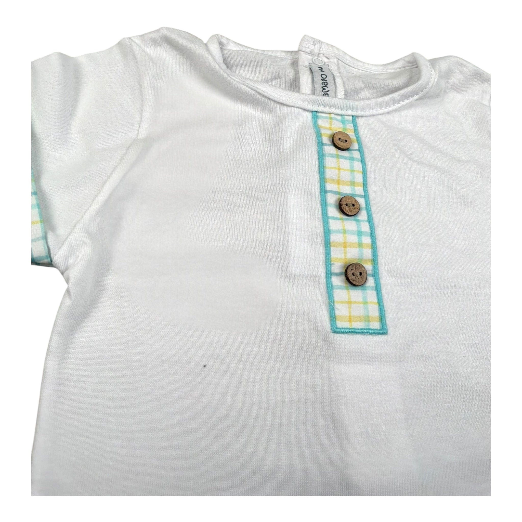 Calamaro Completo 2 Pezzi T-Shirt-Culotte per Neonato 11121 BIANCO CALAMARO 