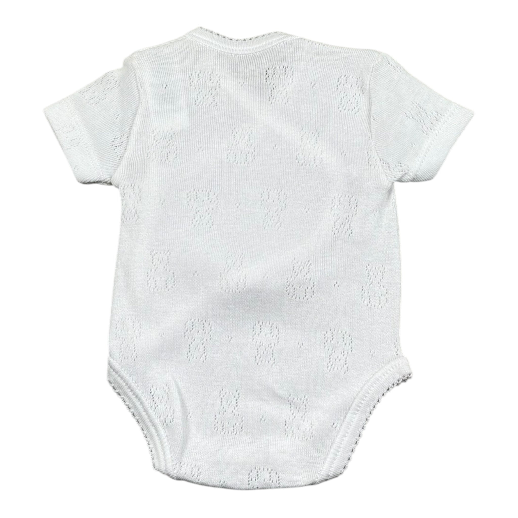 Calamaro Body Tinta Unita Mezza Manica per Neonata FJDJJD BIANCO CALAMARO 